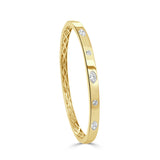 14K Gold Diamond Marquise Bangle- 0.75 CT
