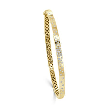 Load image into Gallery viewer, 14K Gold Diamond Sprinkle Bangle