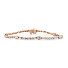 Load image into Gallery viewer, 14K Gold &amp; Oval-Cut Diamond Two-Tone  Bracelet