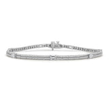 14K Gold & Oval Diamond Bracelet - 0.96ct