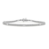 14K Gold & Oval Diamond Bracelet - 0.96ct