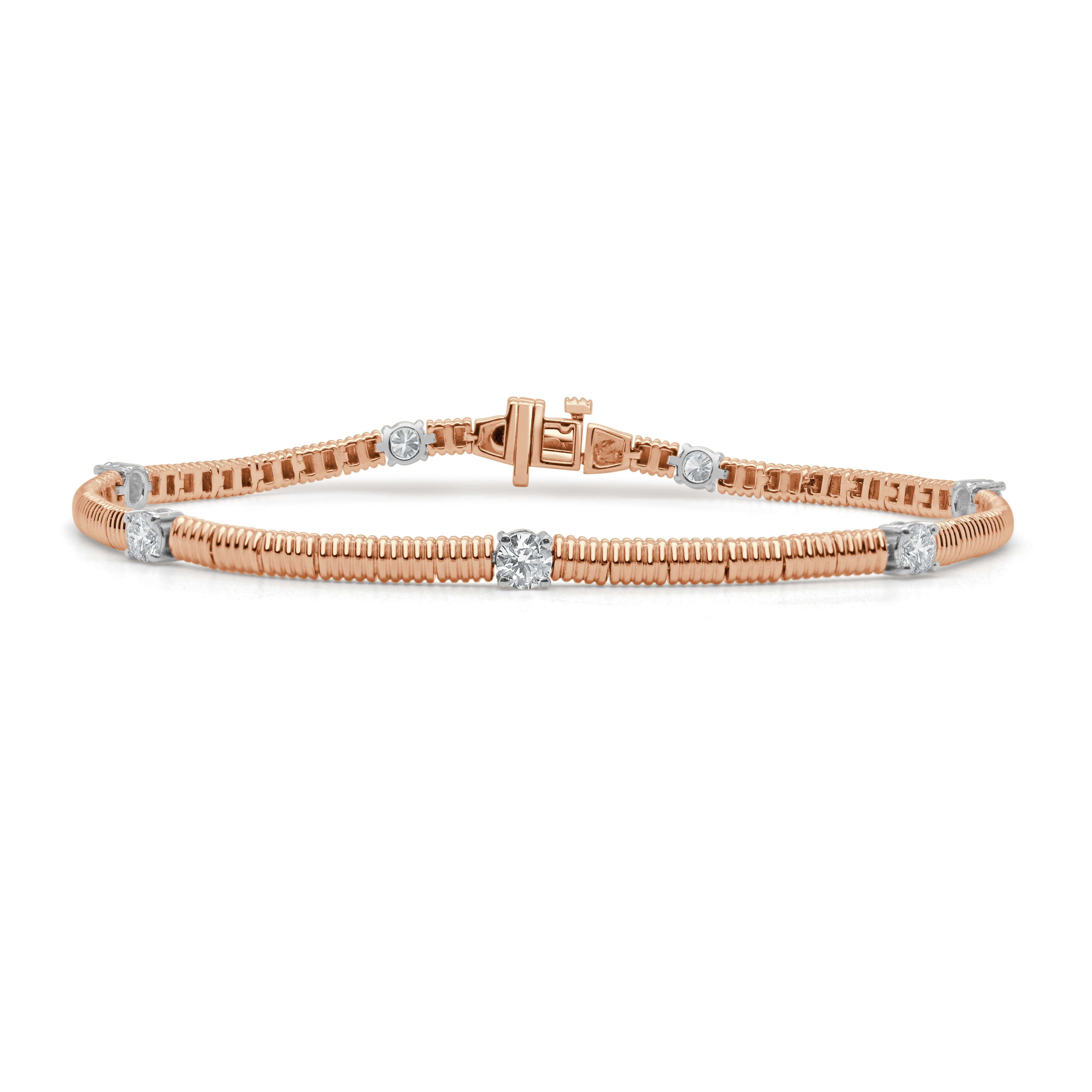 14K Gold & Diamond Bracelet - 1.08ct