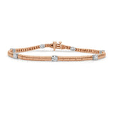 14K Gold & Diamond Bracelet - 1.08ct