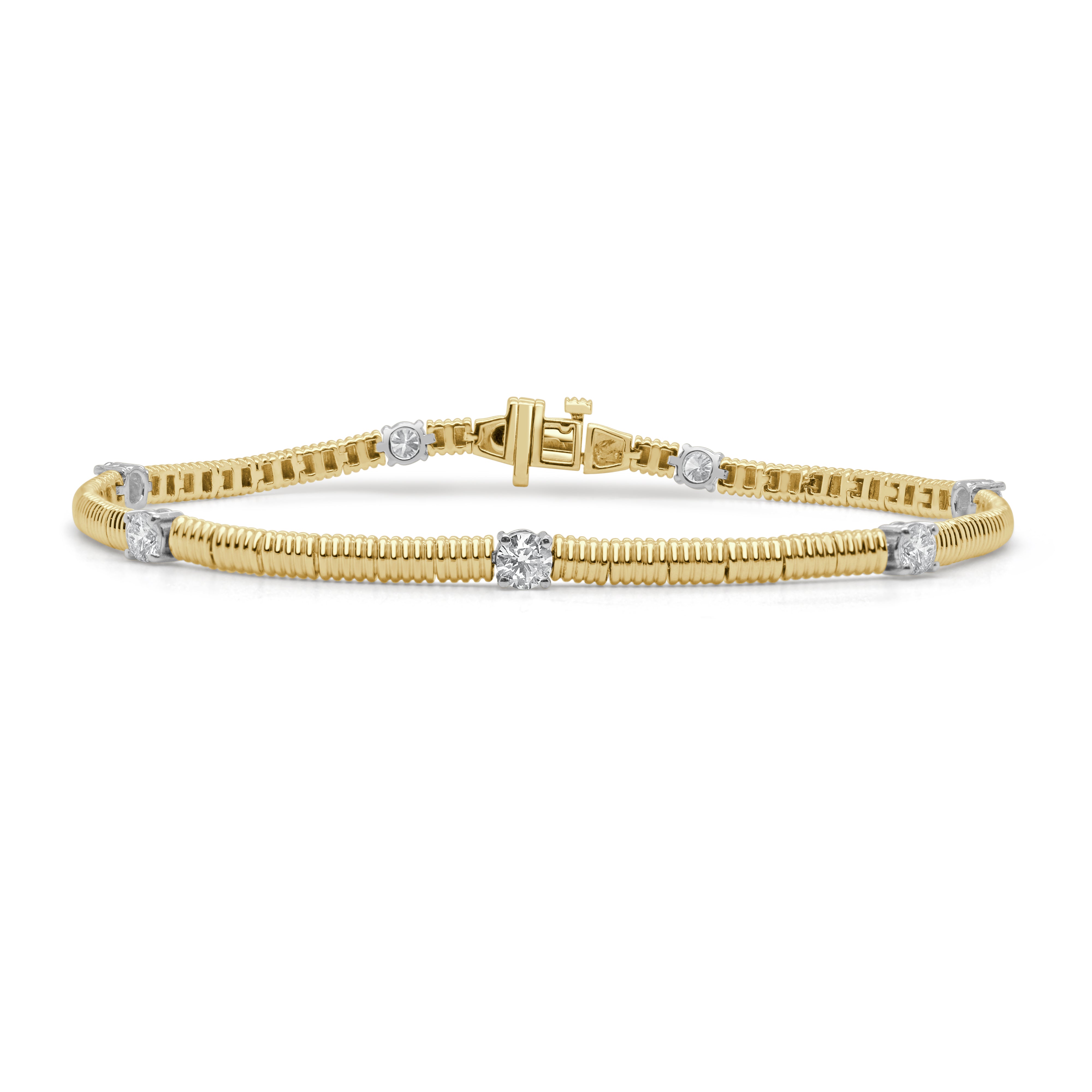 14K Gold & Diamond Bracelet - 1.08ct