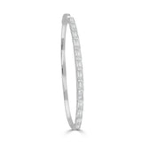 14K Gold & Diamond Baguette Bangle - 1.58ct