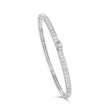 14K Gold Diamond Emerald Cut Band - 1.63 CT