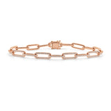 14K Gold & Diamond Link Bracelet - 0.96ct