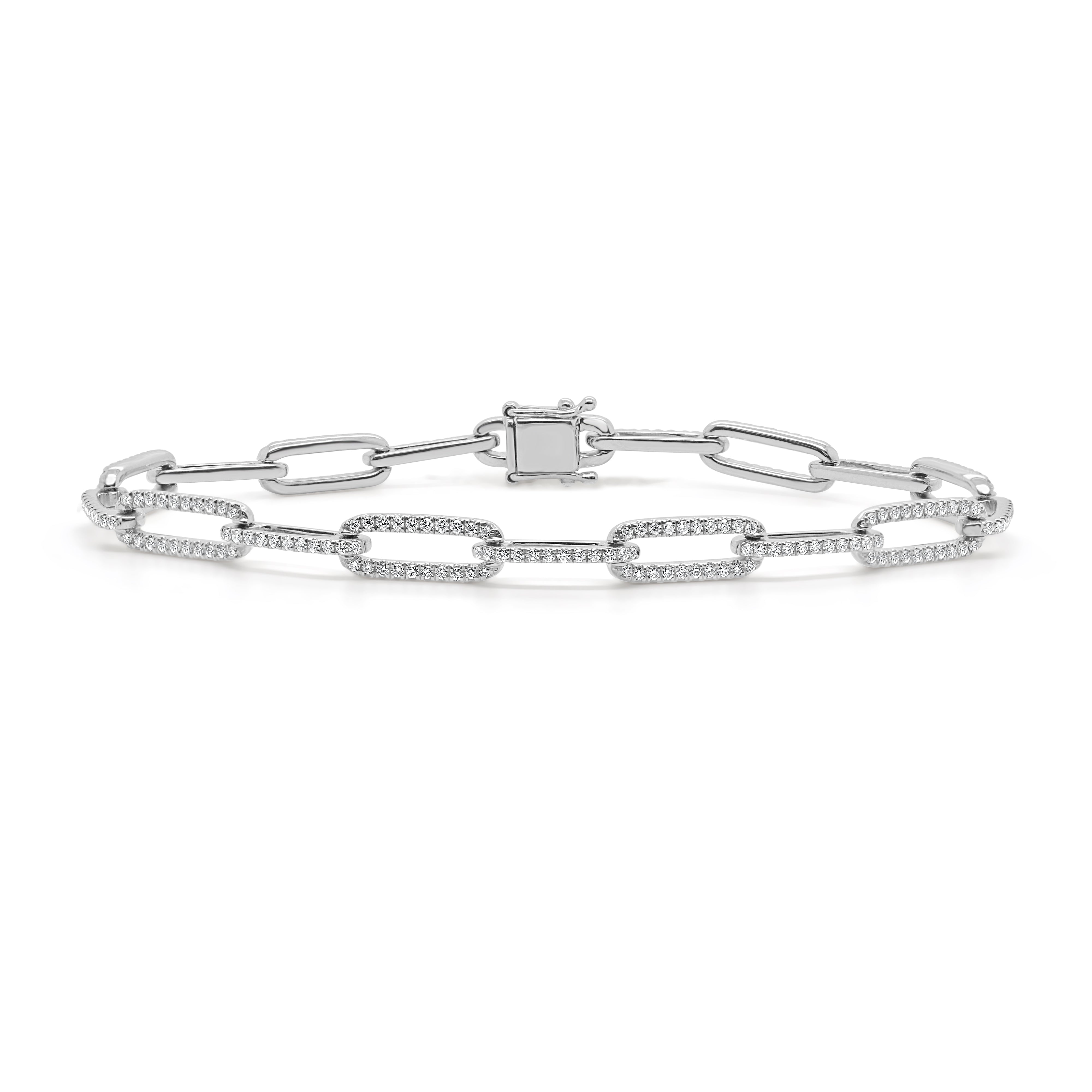 14K Gold & Diamond Link Bracelet - 0.96ct