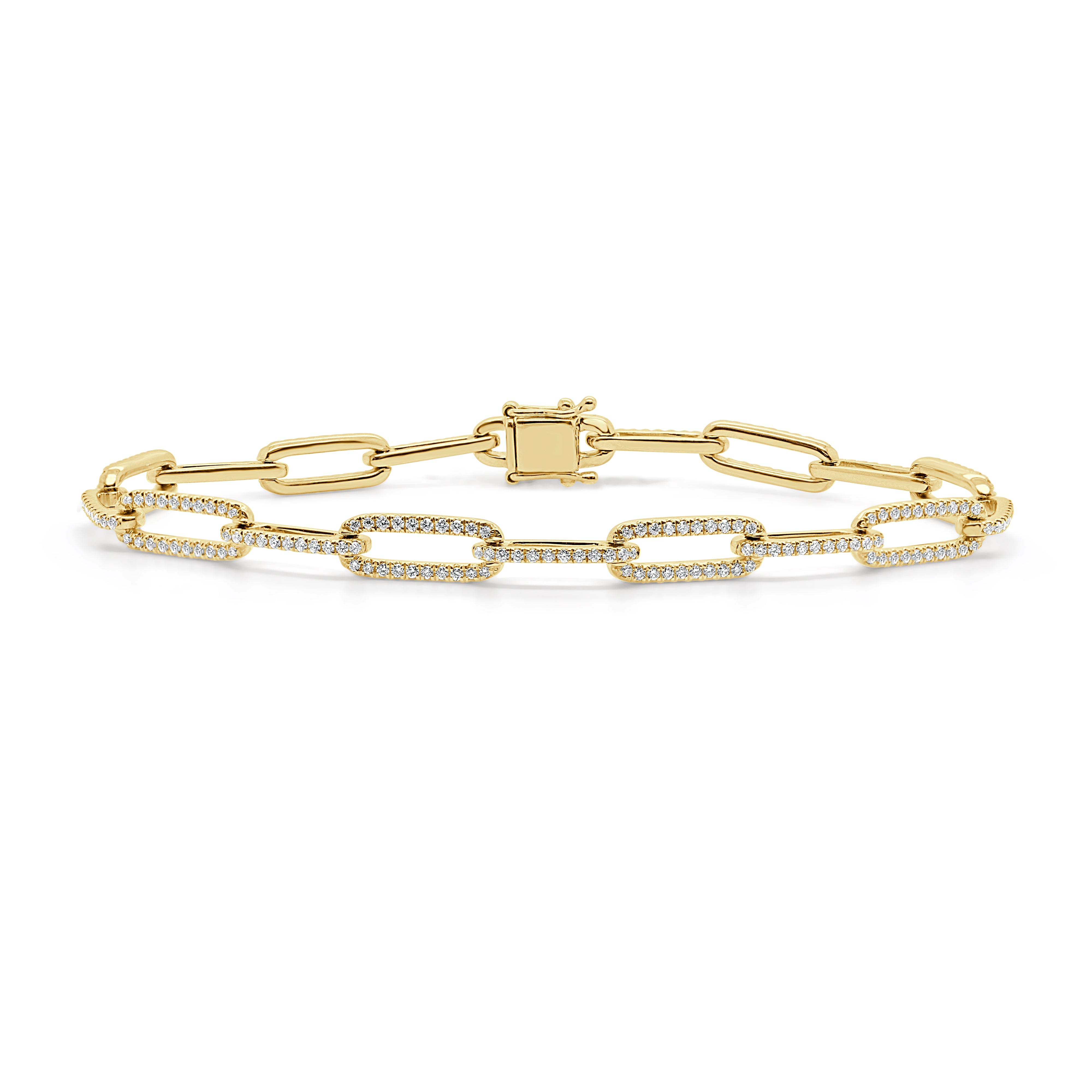 14K Gold & Diamond Link Bracelet - 0.96ct