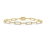14K Gold & Diamond Link Bracelet - 0.96ct