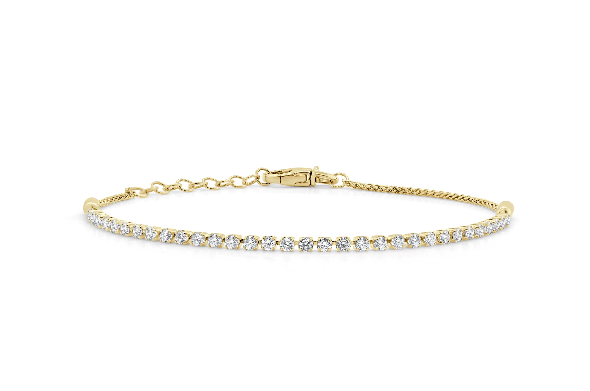 14K Gold Diamond Tennis Bracelet – Sabrina Design