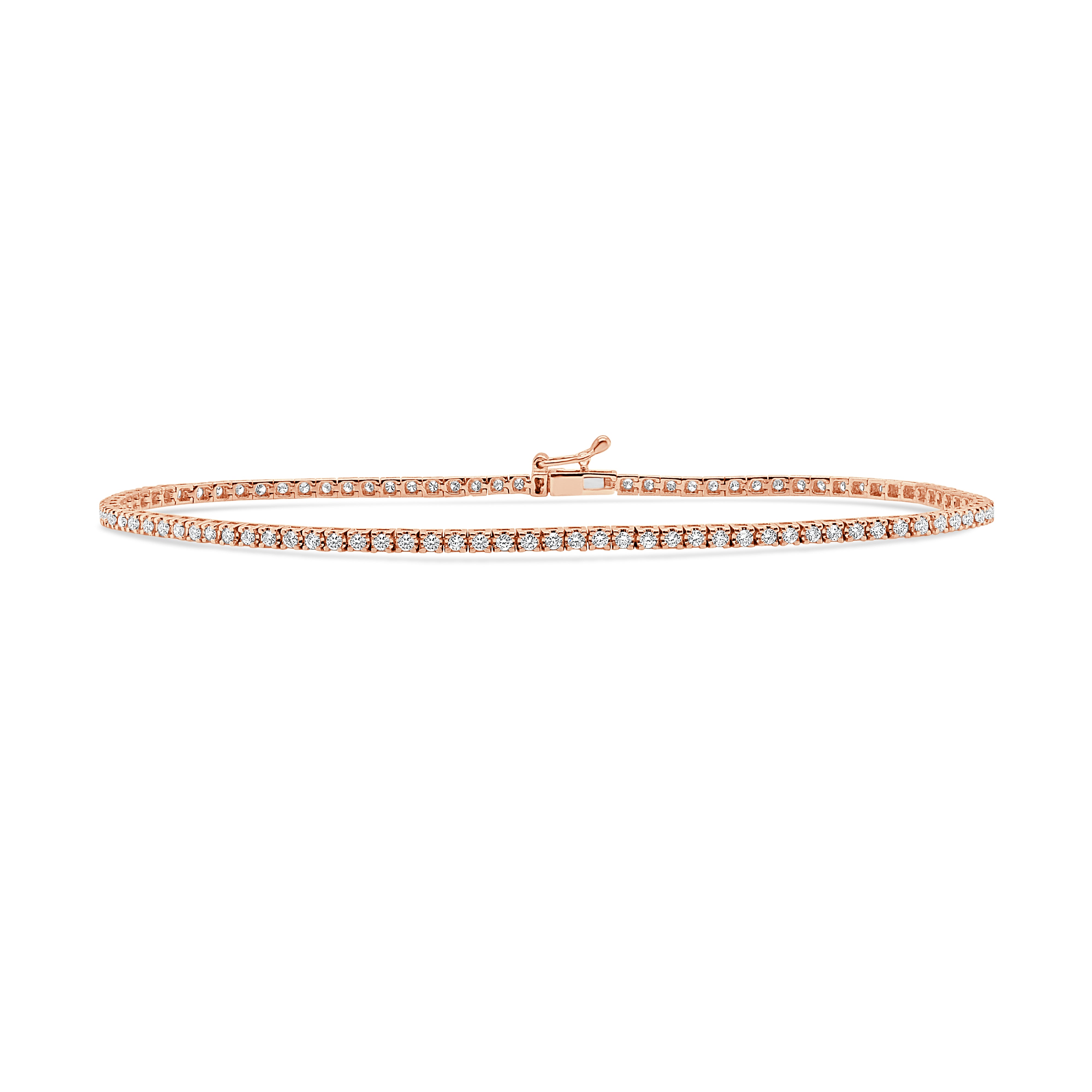 14K Gold Diamond Tennis Bracelet-0.75 CT.