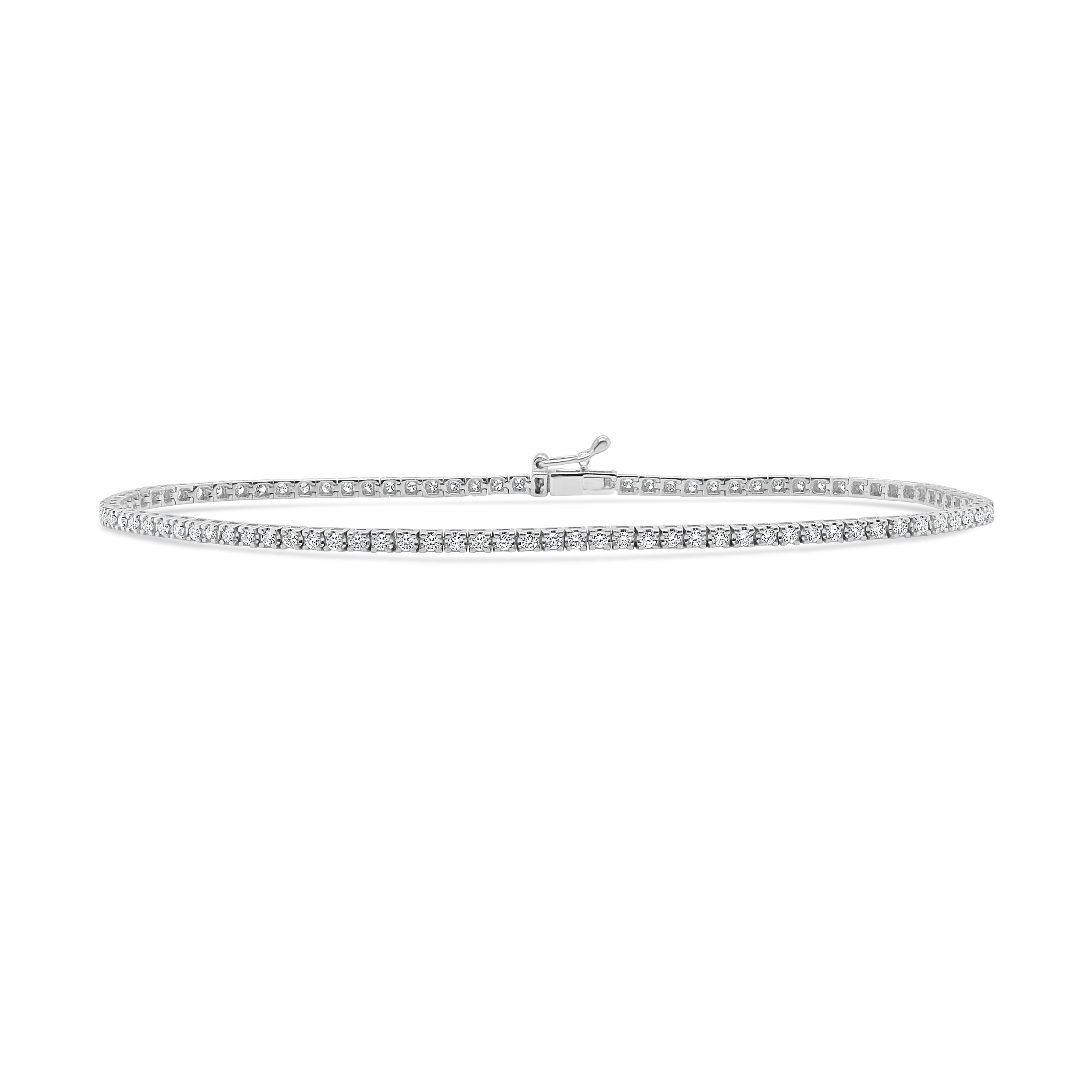 14K Gold Diamond Tennis Bracelet-0.75 CT.