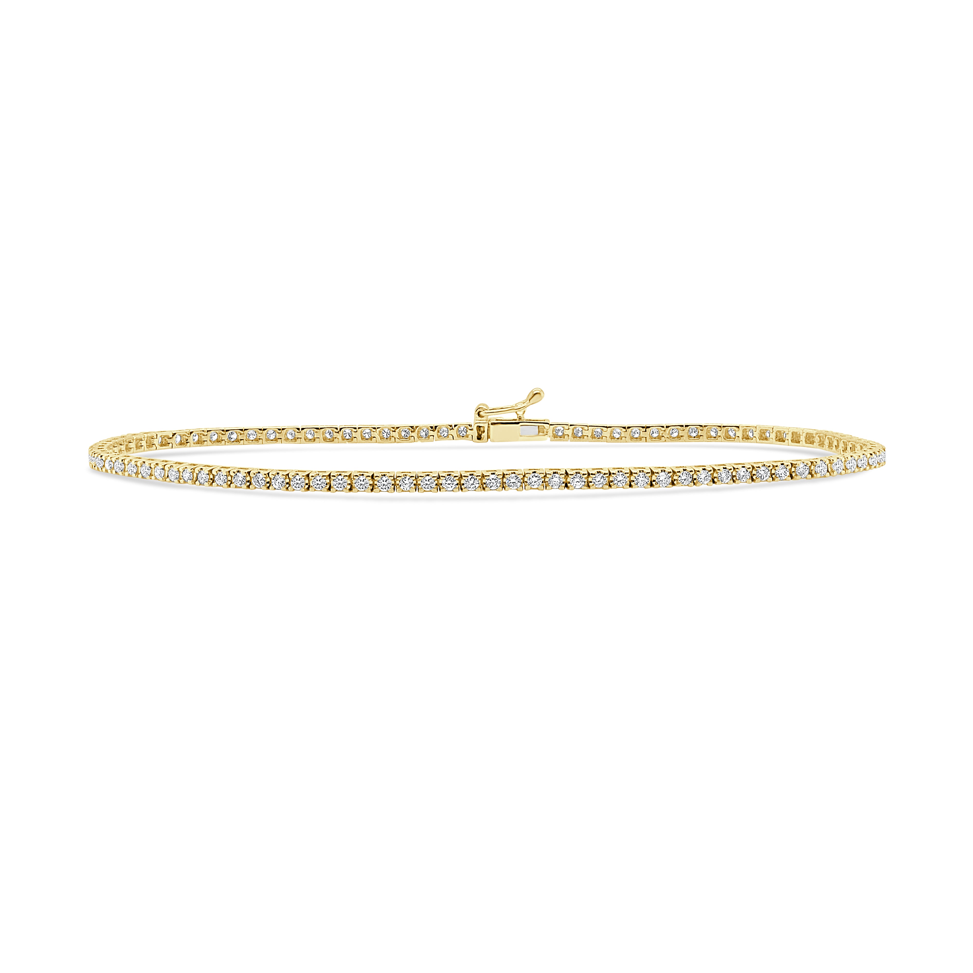 14K Gold Diamond Tennis Bracelet-0.75 CT.