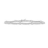 14K Gold Oval Cut Diamond Bracelet- 1.60 CT