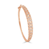 14K Gold Diamond Bangle - 1.14 CT