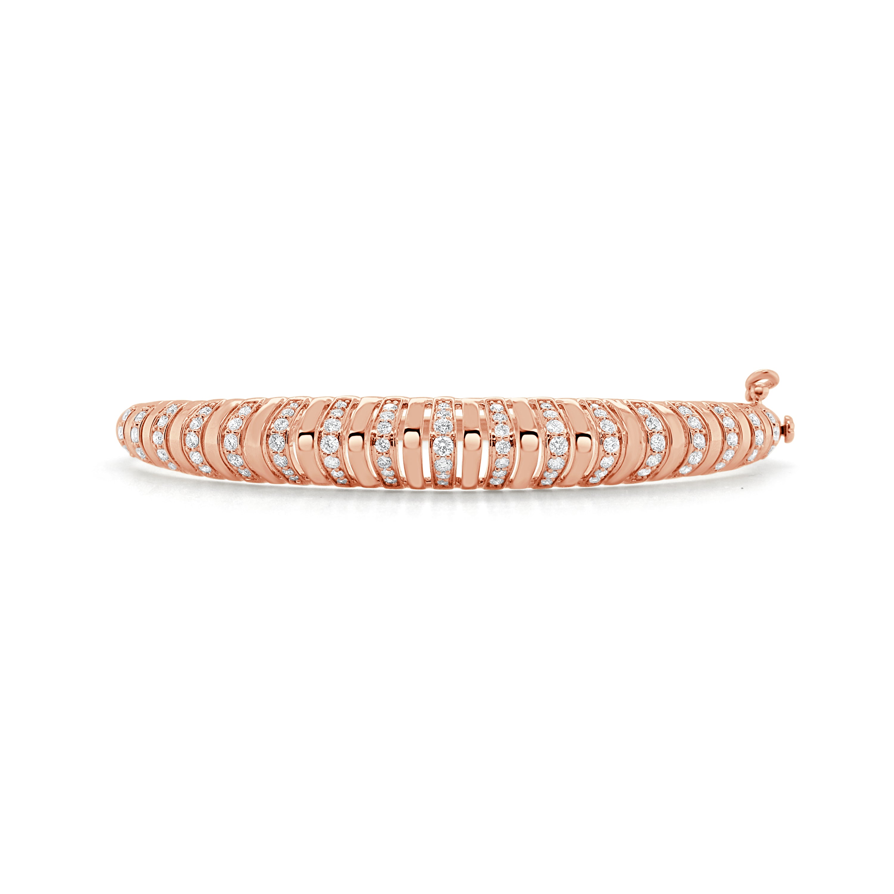 14K Gold Diamond Bangle - 1.14 CT
