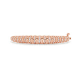 14K Gold Diamond Bangle - 1.14 CT