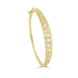 14K Gold Diamond Bangle - 1.14 CT