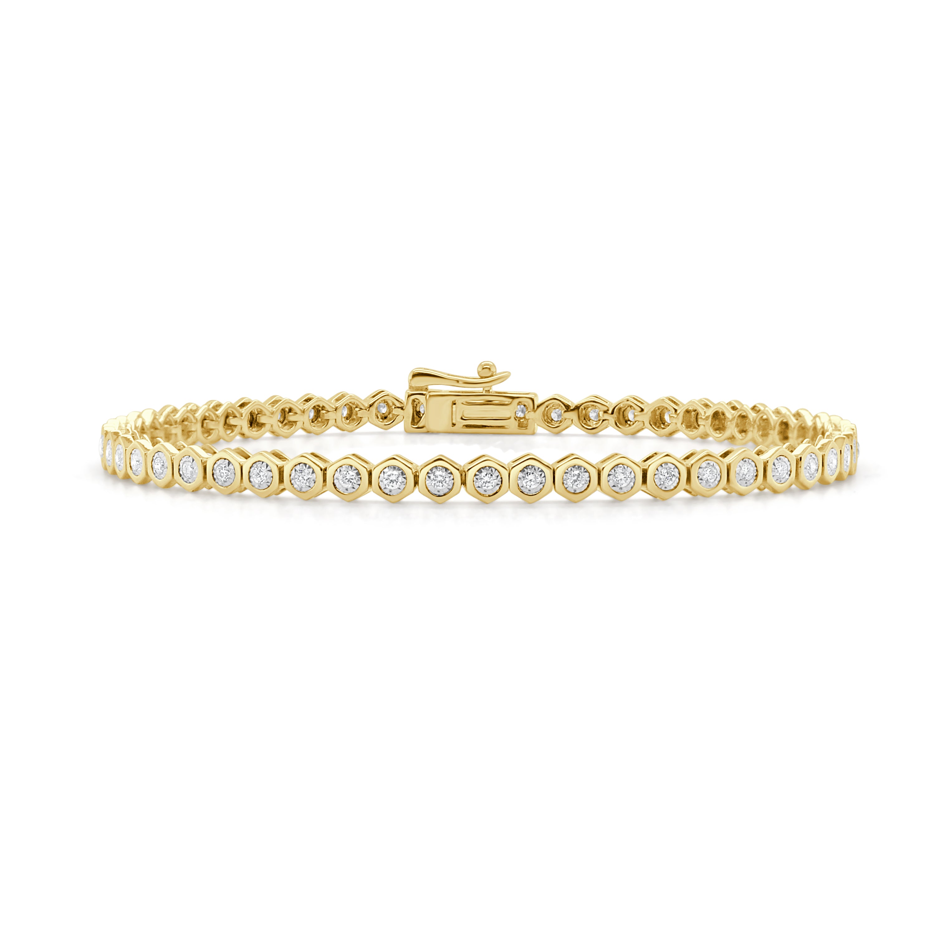 14K Gold Diamond Bracelet - 0.57 CT