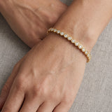 14K Gold Diamond Bracelet - 0.57 CT