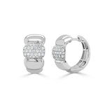 14K Gold Diamond Chunky Pave Earrings- 0.50 CT