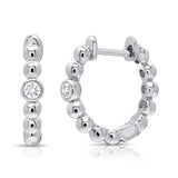 14K Gold Diamond Huggie - 0.10 CT