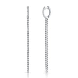 14K Gold & Diamond Drop Earrings - 1.18ct