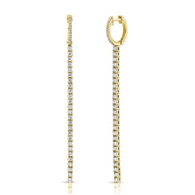 Load image into Gallery viewer, 14K Gold &amp; Diamond Drop Earrings