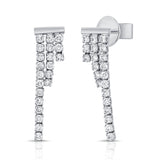 14K Gold Diamond Earrings -0.40 CT