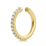 14K Gold Single Diamond Ear Cuff - 0.16 CT