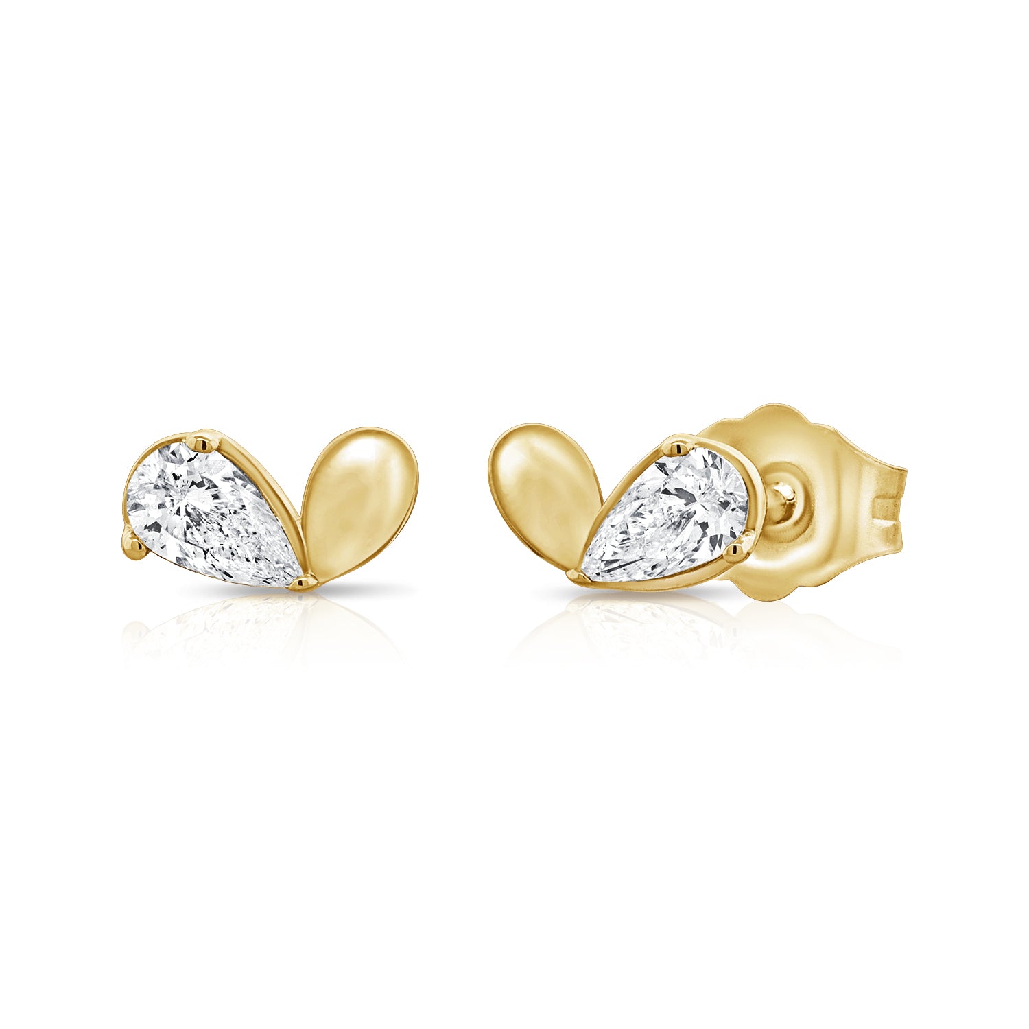 14K Gold Diamond Stud Earring - 0.29 CT