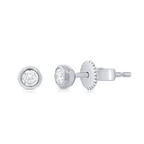 14K Gold & Diamond Stud Earrings - 0.18ct