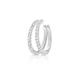 14K Gold Diamond Ear Cuff Earrings - 0.20 CT
