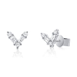 14K Gold Diamond Stud Earrings - 0.25 CT