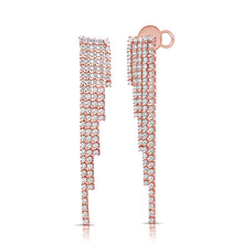 Load image into Gallery viewer, 14K Gold &amp; Diamond Dangle Earrings