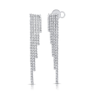 14K Gold & Diamond Dangle Earrings