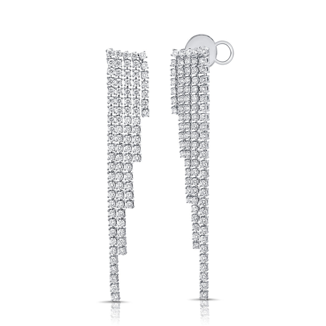 14K Gold & Diamond Dangle Earrings