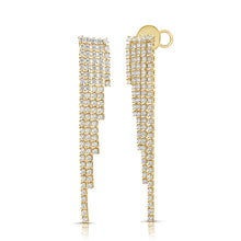 Load image into Gallery viewer, 14K Gold &amp; Diamond Dangle Earrings