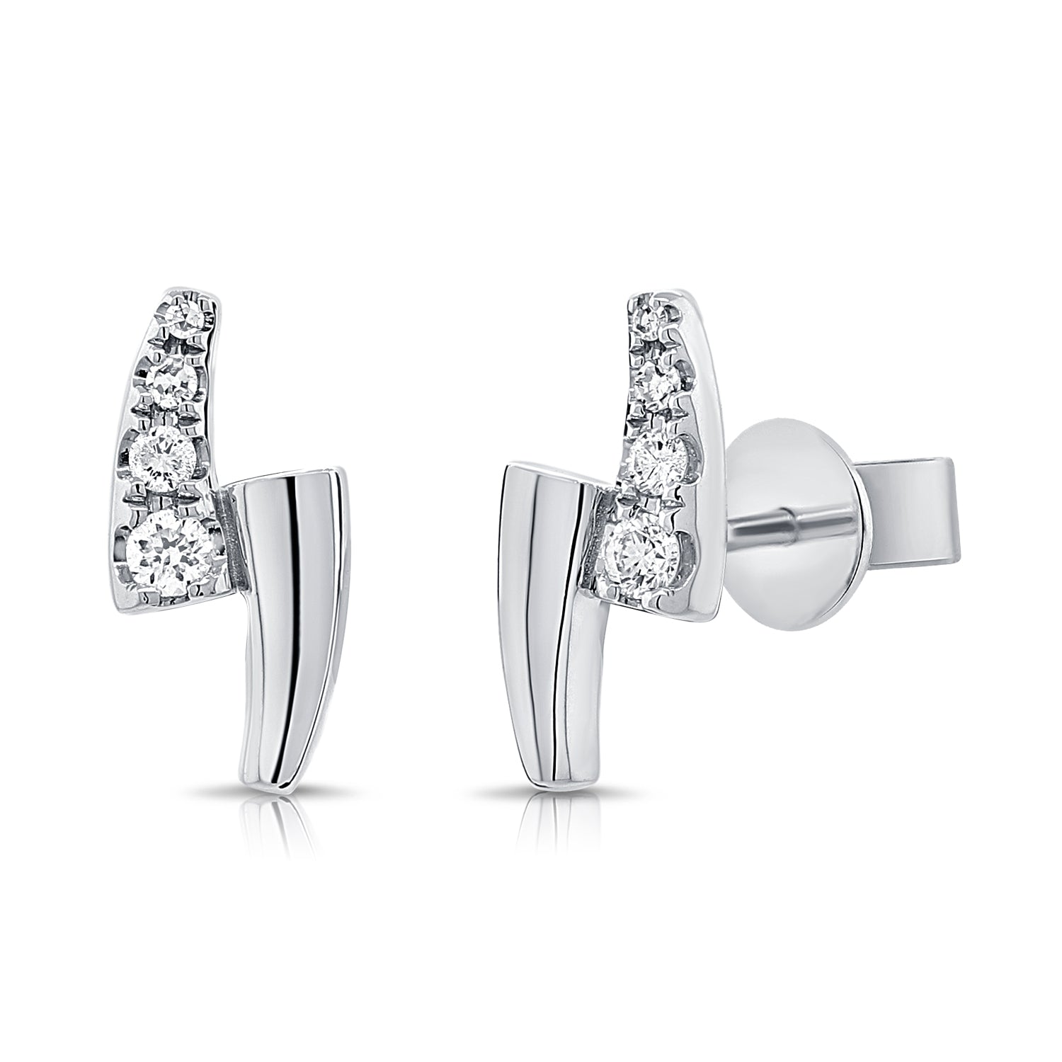 14K Gold Diamond Stud Earrings - 1.02 CT
