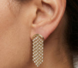 14K Gold Diamond Dangle Earrings- 1.81 CT