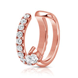 14K Gold Single Diamond Ear Cuff- 0.43 CT