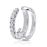 14K Gold Single Diamond Ear Cuff- 0.43 CT
