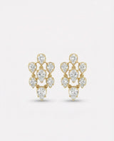 14K Gold Pear Shape Diamond Drop Earrings - 2.88 CT
