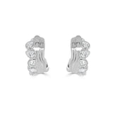 14K Gold Pear Shape Diamond Hoop Earrings- 0.82 CT