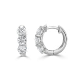 14K Gold Diamond Huggie - 1.06 CT