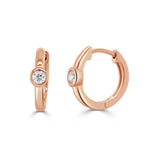 14K Gold Diamond Huggie - 0.11 CT