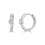 14K Gold Diamond Huggie - 0.11 CT