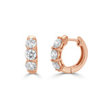 14K Gold Diamond Huggie - 1.27 CT