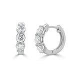 14K Gold Diamond Huggie - 0.65 CT
